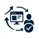 Website attracting customers icon